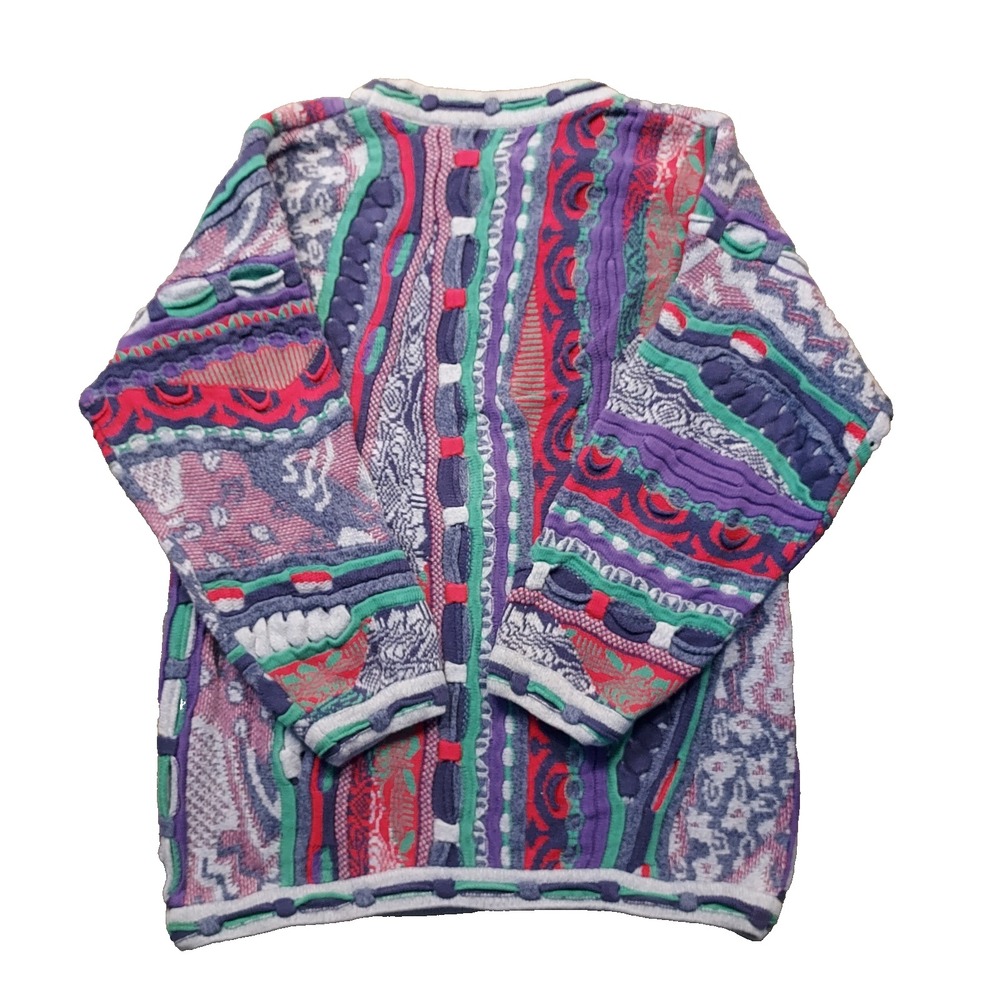 Tundra Multicolor Patterned Turtleneck Sweater - Purple, Red, Green, Blue - Picture 5 of 13